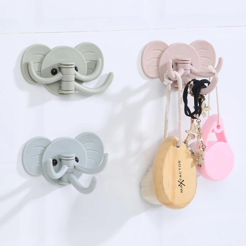 QuickDone декоративный настенный держатель для ключей милый слон пластиковая