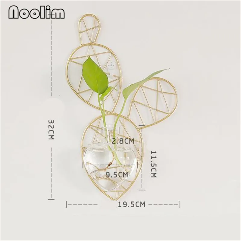 Креативный скандинавский горшок для гидропонных цветов из железа стеклянная