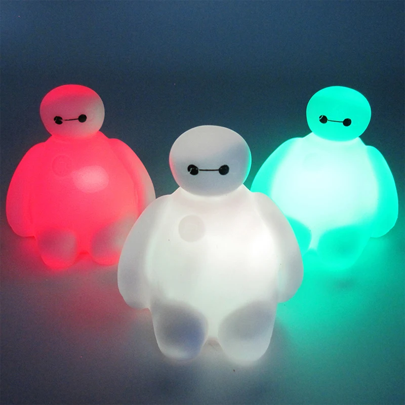 7 цветов Изменение Большой Герой мультфильма BayMax светодиодный ночник настольная