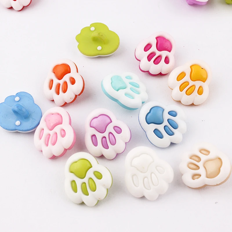 100 шт. детские пластиковые пуговицы для ног|Пуговицы| |