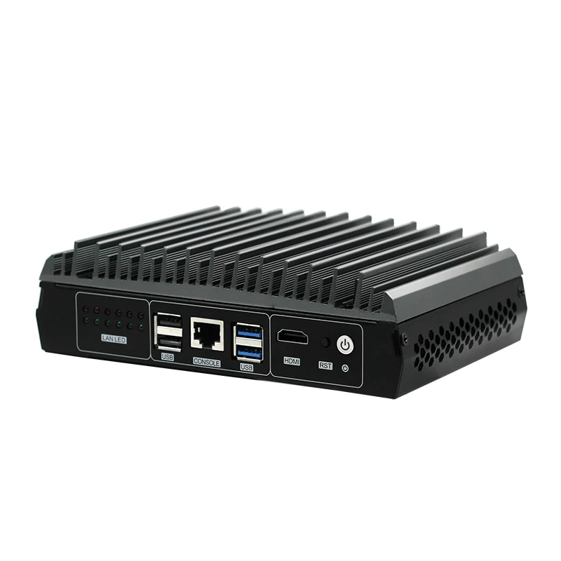 Безвентиляторный мини встроенный 5 й одноъядерный процессор Broadwell U 6 * LAN 2 USB3.0 USB2.0 1