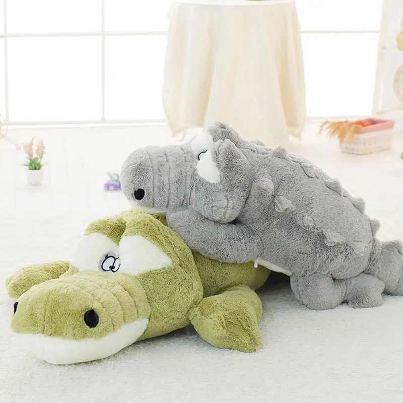 Милый мультяшный игрушечный плюшевый крокодил для детей супер мягкая плюшевая