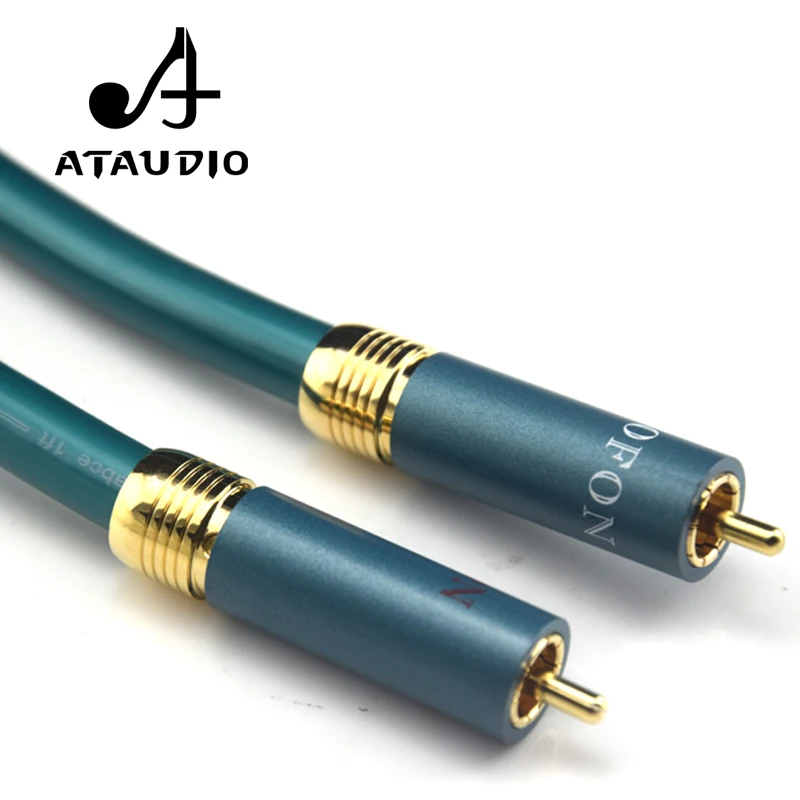 Кабель ATAUDIO Hifi RCA к XLR Pure OCC высокое качество 2 штекер штекер|rca to xlr cable|hifi rca2 rca |