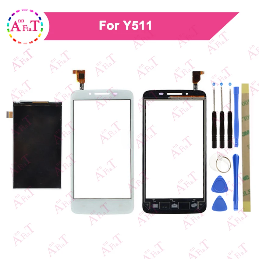 10 шт./лот 4 5 ''для Huawei Ascend Y511 дисплей экран + сенсорный дигитайзер черный и