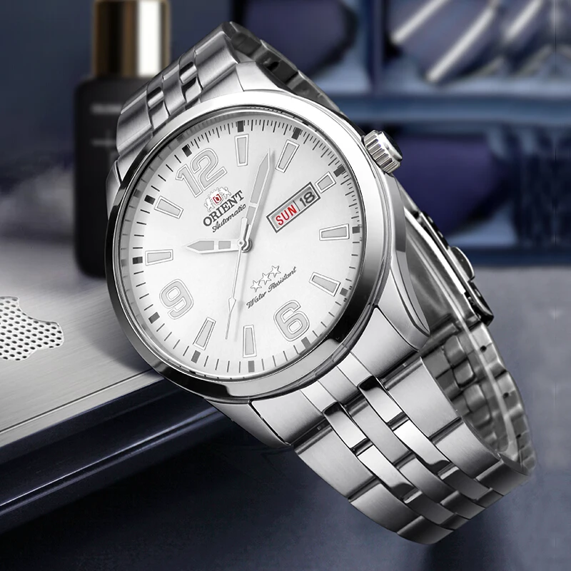 100% Original Orient Watch White Dial Men Fashion Sport Automatic...