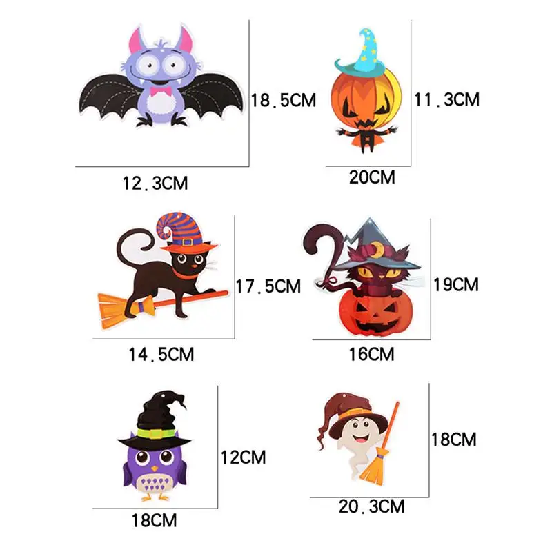 6 шт. декоративные Висячие гирлянды на Хэллоуин|Украшения своими руками для