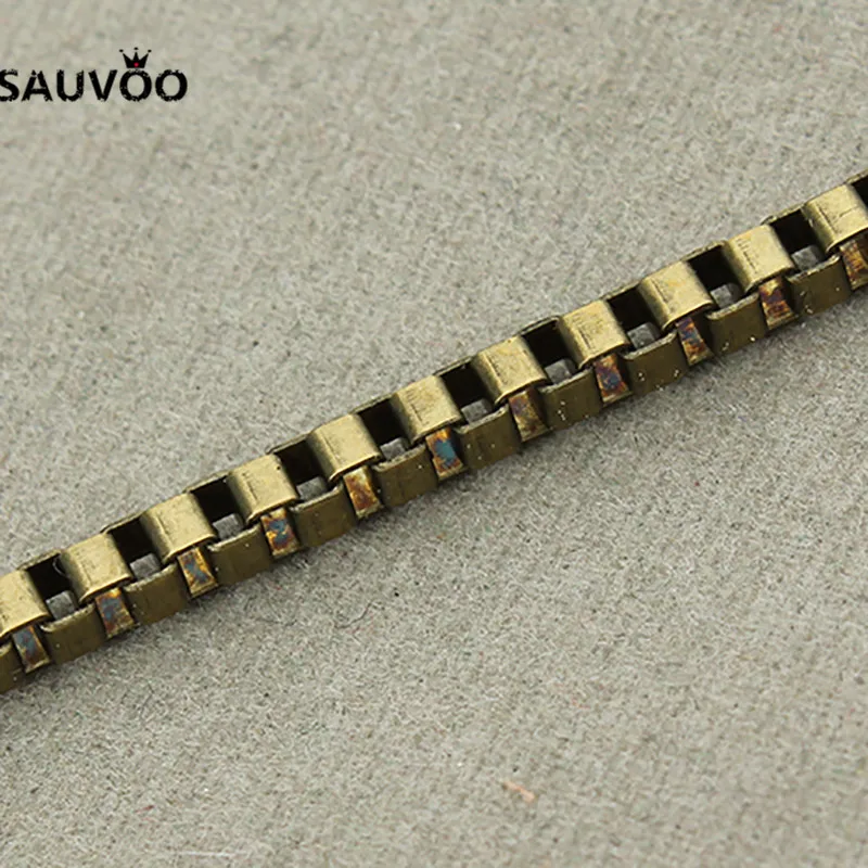 SAUVOO 10 м/лот старинная фотография цвет ширина 3 2/2 4 мм ожерелья браслеты оптом Cahin DIY