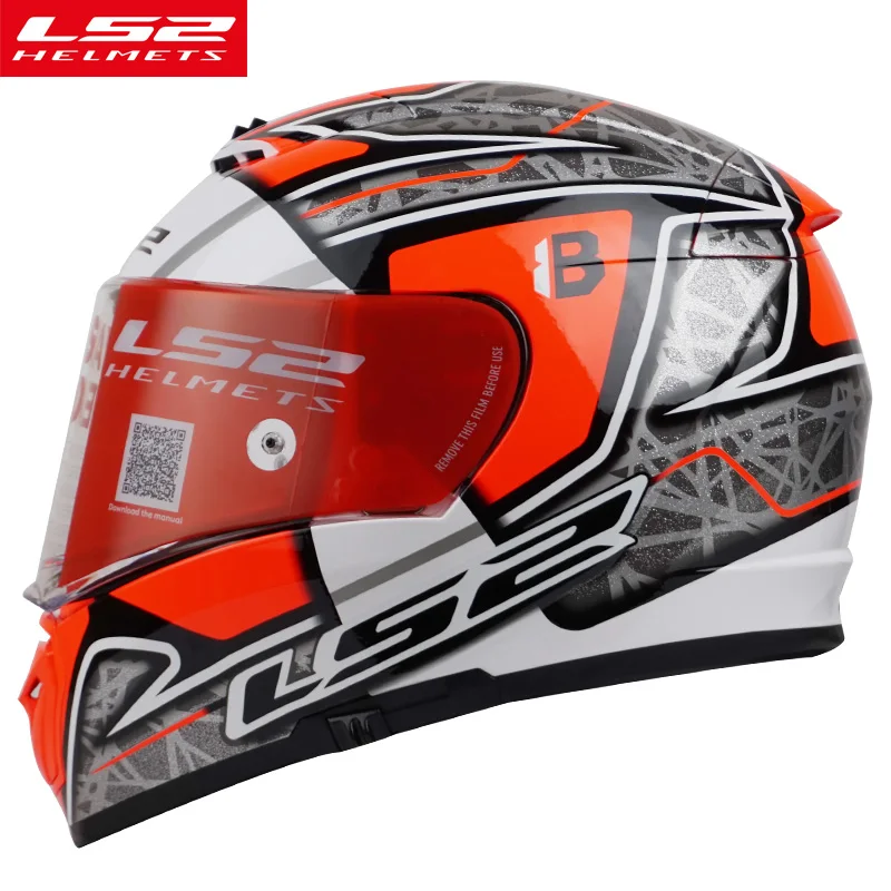 LS2 FF390 выключатель Сплит мото rcycle шлемы с внутренним солнцезащитным щитом хром полный лицо гоночный мото rbike шлемы DOT moto шлемы - Цвет: 2