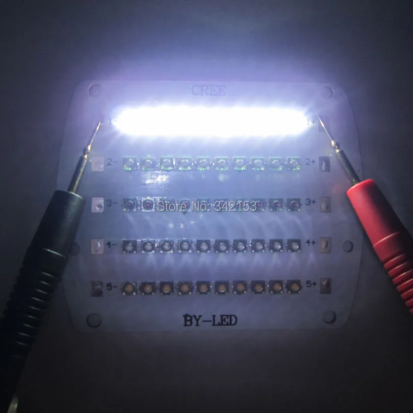 Cree XPE XP-E 50 светодиодов 5 каналов RGBW светодиодный излучатель белый 6000 К теплый 3000