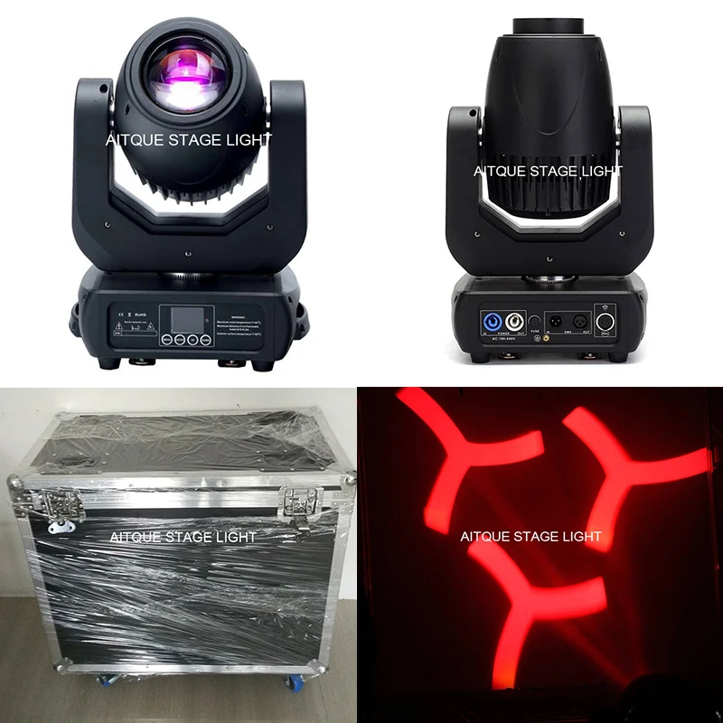 

(Flycase)Pro disco lighting dmx moving head lyres 150w led spot moving head light gobo spot led 150w light flight case