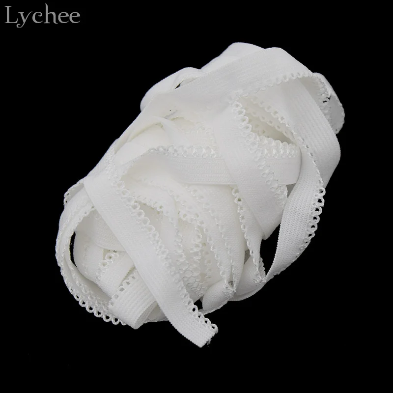 Lychee Life 5 метров белая кружевная эластичная лента сделай сам товары для рукоделия