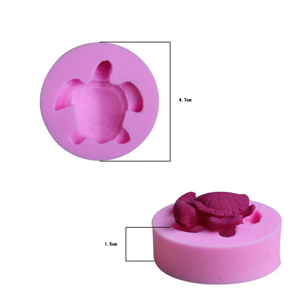 Мини инструменты для украшения торта милые 3D силиконовые формы помадки морская