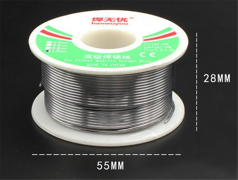 New Welding solder wire Reel 100g/3.5oz FLUX 2.0% 0.5mm 60/40 45FT Tin Lead Line Rosin Core Flux Solder Soldering Wholesale | Инструменты
