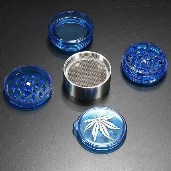 Gasper Leaf Pattern Plastic Herbal Herb Tobacco Grinder Smoke Crusher 5 layer | Обустройство дома