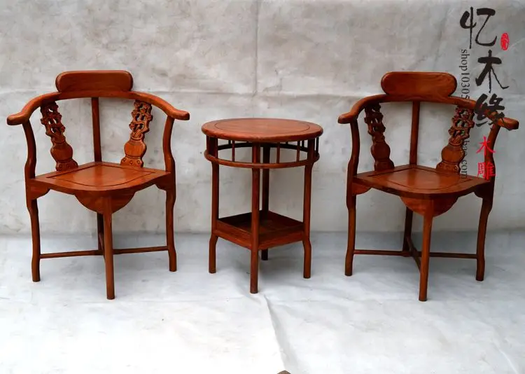 Мебель из красного дерева Китайская античная мебель с крыльями розового