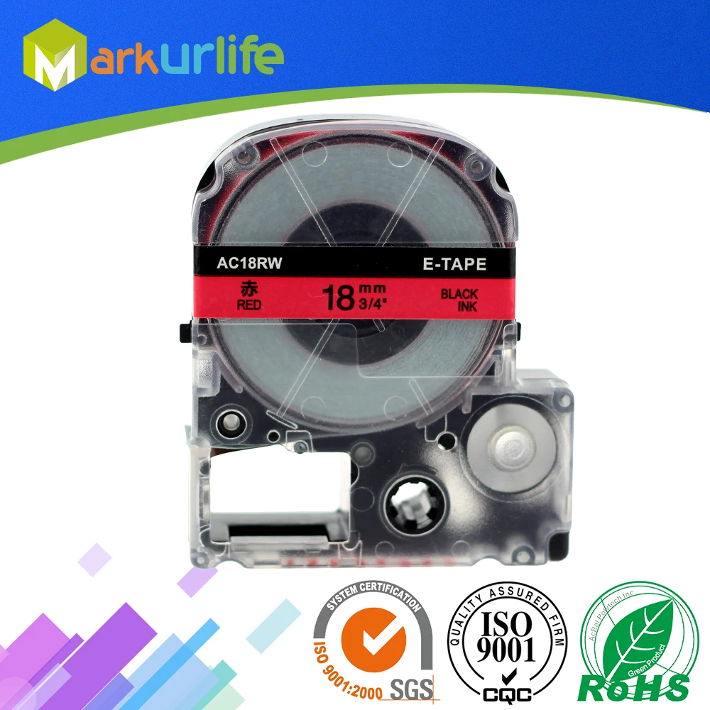 Кассета для принтера EPSON 1 шт./лот совместима с принтером шт. 5 8 м 18 мм x черный и