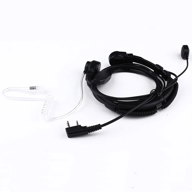 

Flexible throat control kit air tube 2 pins headphone for Icom IC-V8,IC-V82 IC-F11,F21 F31,F41 etc walkie talkie