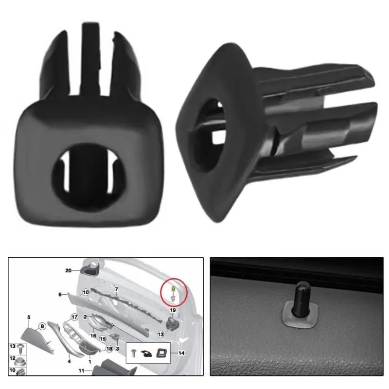 

Auto Door Pin Guide Trim Panel Locking Knob Button Black Cover Car Accessories Car Styling Replacement for BMW 5 Series F10
