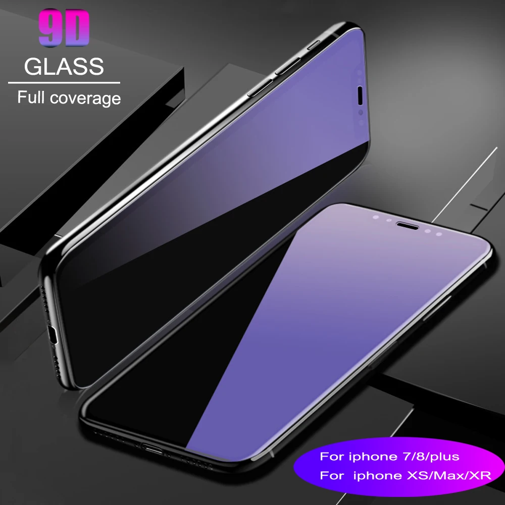 Закаленное стекло 9D для iPhone 7 8 PLUS XS MAX XR 12 mini pro max защитная пленка с защитой от