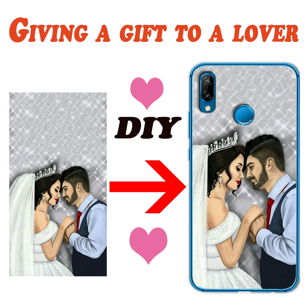 DIY фото на заказ для huawei P8 P9 P10 P20 P30 mate 10 20 Honor 8X 8C 10 v20 Lite Pro Plus чехол для телефона подарок Coque funda милый