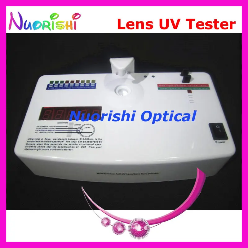Y818WL Rechargeable Optical Lens Anti UV Ultraviolet Ray Tester Detector Measurer lowest shipping costs !