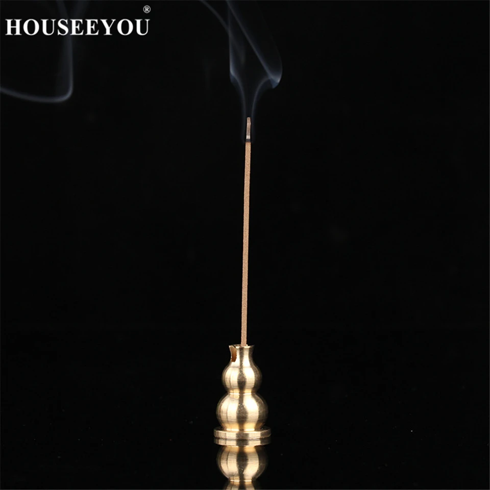 Houseyou 1 шт. медная подставка для ароматических палочек в форме тыквы тибетская