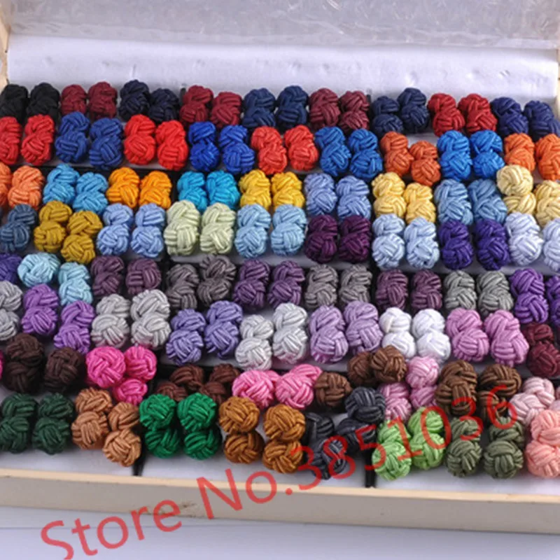 10 пар/набор Новые запонки Шелковый узелок высококачественные мужские