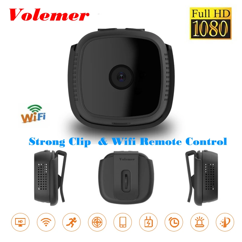 Портативная мини-камера Volemer с Wi-Fi 1080P DVR видеокамера P2P многоцелевой рекордер