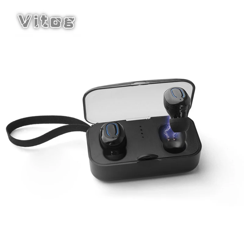 

Mini Portable Bluetooth 5.0 Earphones TWS Wireless Headphone Handsfree Sports Earbuds Gaming Headset with mic charging box