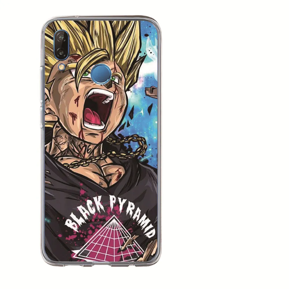 For Huawei P30 Lite Pro Y5II Y5 2017 Y6II Y6 Y7 Nova2 Nova3i Coque Etui Luxury Dragon Ball Super Son Goku Cartoon Phone Case |