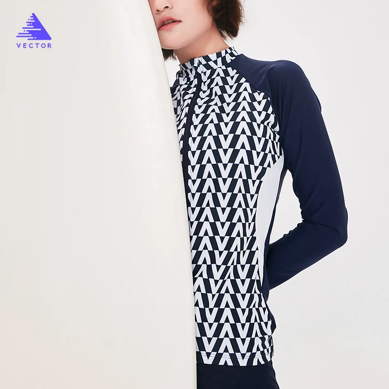 Женский купальник с длинными рукавами и нагрудным подкладом Солнцезащитный для