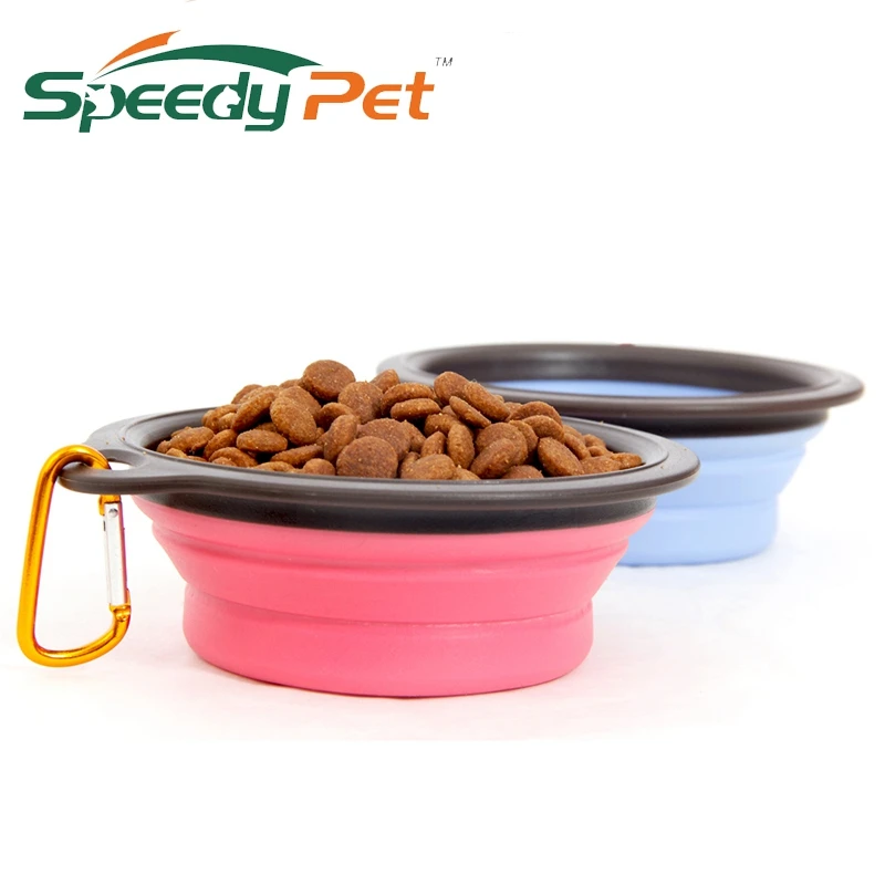 

Free Shipping Pet Dog Cat Bowl Puppy Drinking Collapsible Easy Take Outside 3 Colors Feeding Water Feeder Travel Bowl Dish