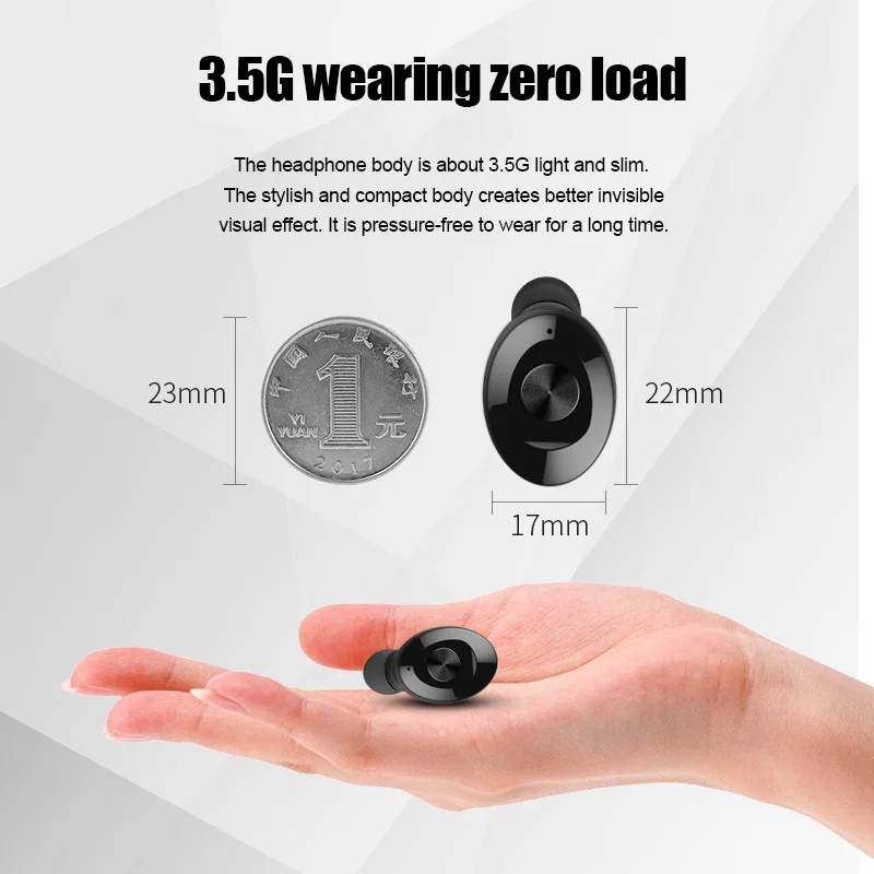 Youbina наушники-вкладыши TWS Bluetooth 5 0 наушники стерео Беспроводной Earbus hi-fi звук