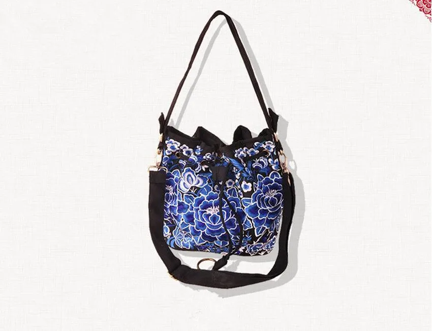 

Fashion National Embroidery Shopping Handbags!Nice Floral Embroidered Women Shoulder&Crossbody bags All-match Women Canvas bags