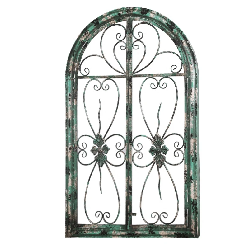 Старинные металлические железные полые украшения для окна домашняя мебель