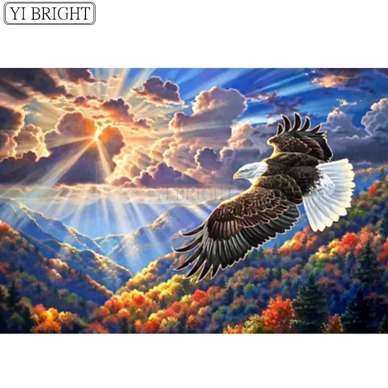 Летающий орел Majesty 5d алмазная вышивка животное весь масштаб мозаичный узор