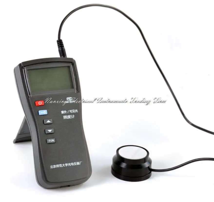 

Fast arrival UV / visible light meter Measuring range: (0.1- 199.9 * 103) lx,: (315 ~ 400) nm;peak wavelength 365 nm