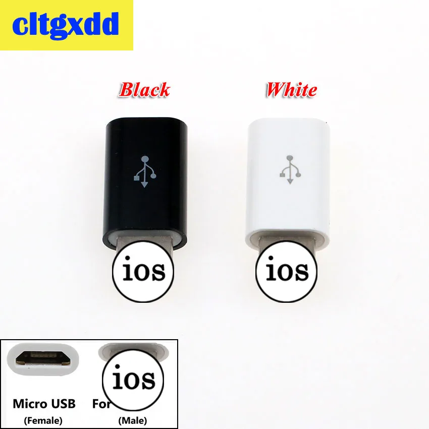 2 шт. переходник cltgxdd с Micro Usb мама на IOS папа|Переходники и адаптеры| |