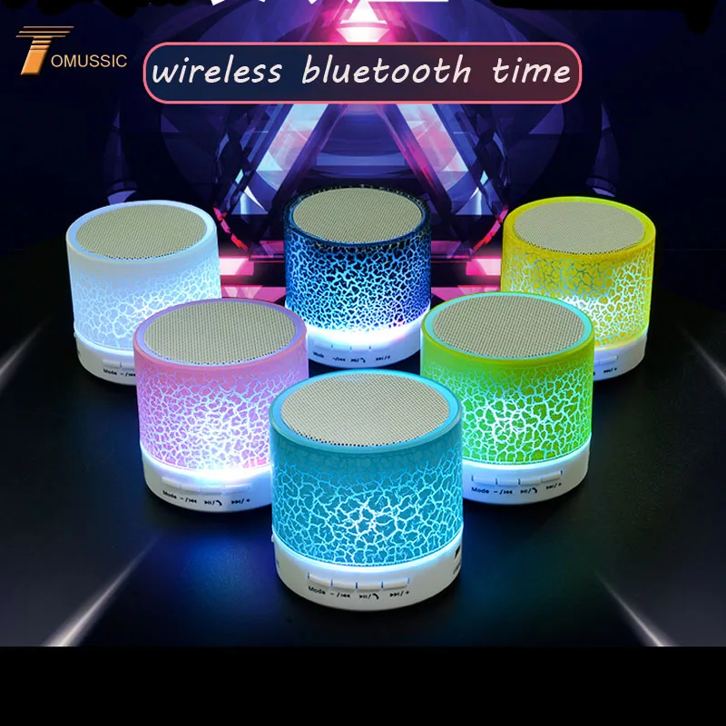 Мини LED Портативный беспроводной Bluetooth динамик Handfree MP3 TF карта USB музыкальный