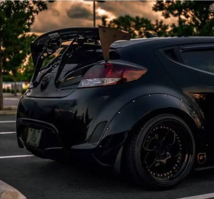 Высокое качество углеродного волокна/ABS заднего крыла багажник выступ Спойлеры