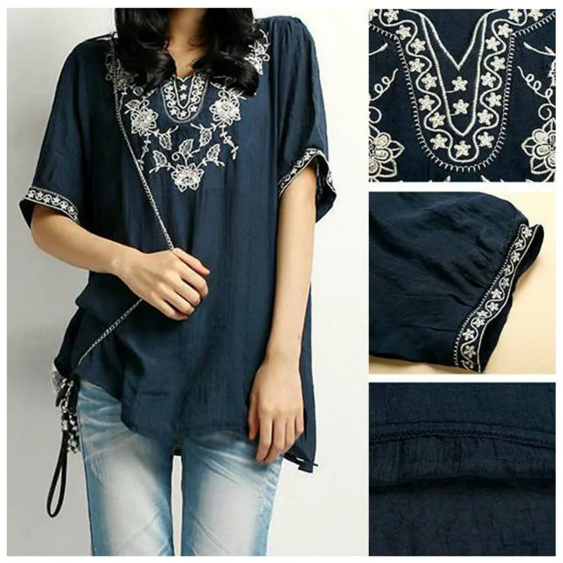 Женское винтажное платье в стиле хиппи с этнической вышивкой|Женские платья| |