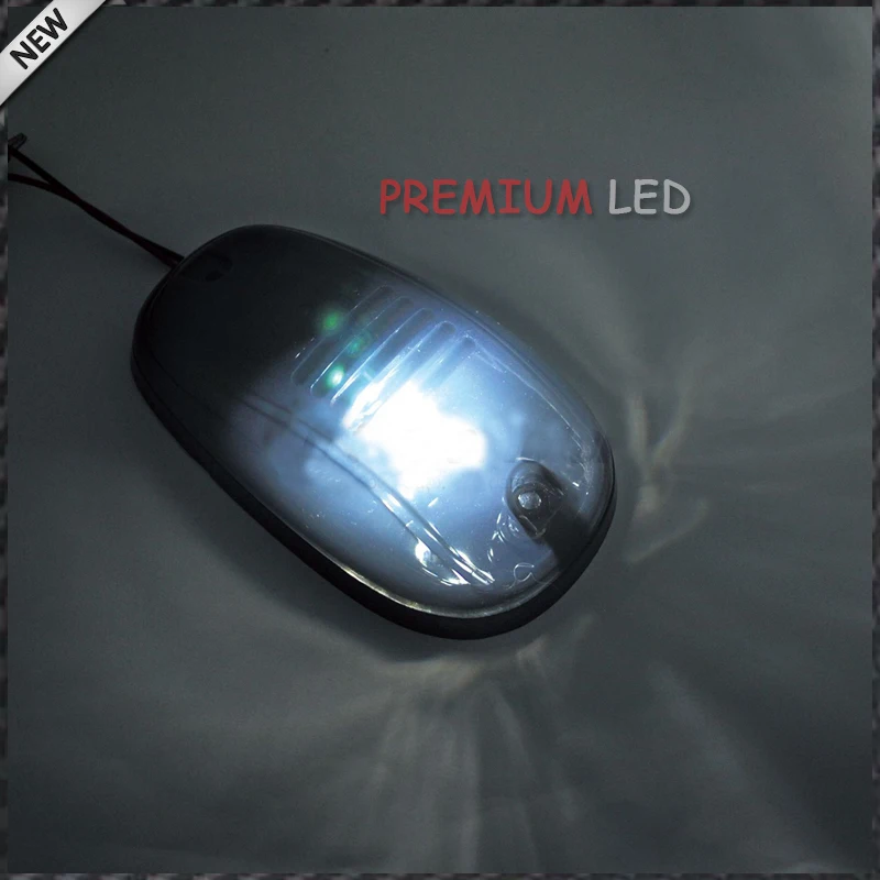 

5pcs Amber/Red/Blue/Ice Blue/White LED Cab Roof Top Marker Running Lights For Truck SUV 4x4 (Clear Lens Lamps)