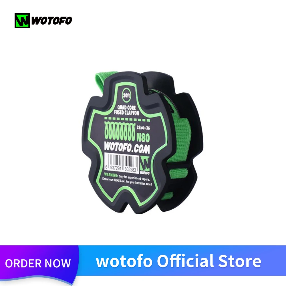 wotofo N80 катушки плавленый Clapton двойной/четырехъядерный Juggernaut Обрамленный штапель Clapton Juggernaut катушка провода Vape аксессуары