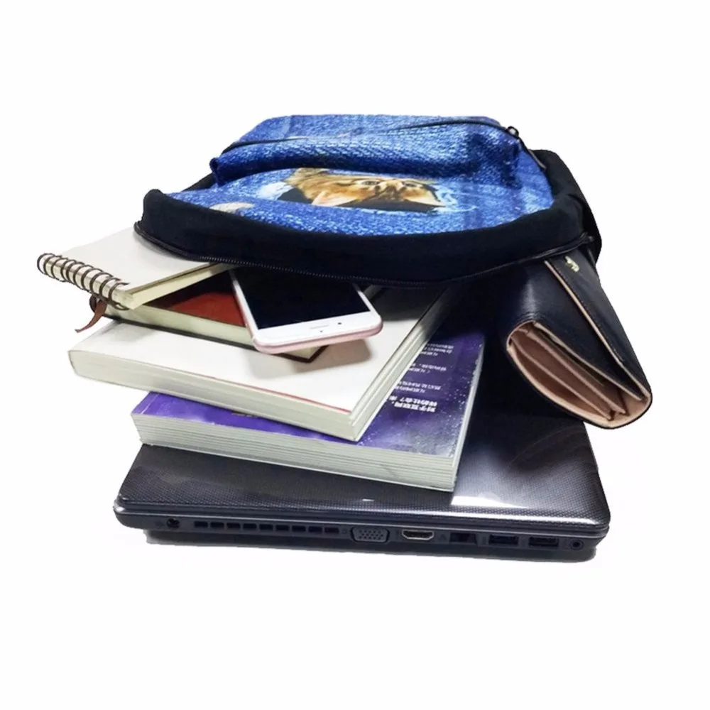 

FORUDESIGNS Student Backpack Canvas Book Bag 3d Foot Ball Printing Backpacks for Teenager Girls School Bag Mochila Feminina