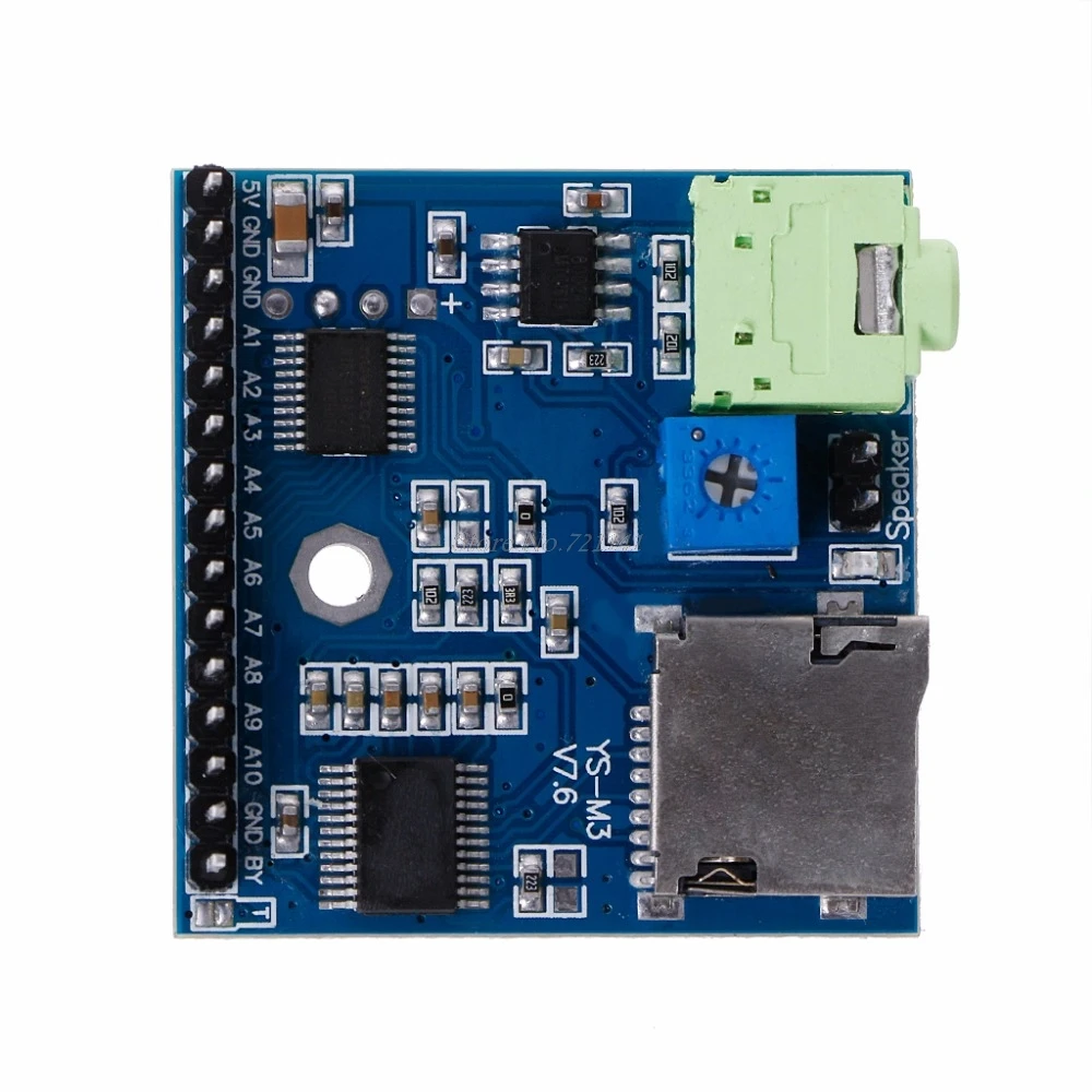 MP3 голосовой модуль SD/TF голоса вещания триггер плеер + динамик F MCU SCM UI Прямая