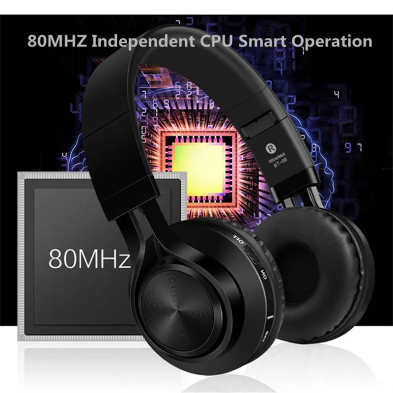 Sound Intone BT-06 Over-ear Wireless Bluetooth 4.0 Headphones Foldable Stereo with Build-in Microphone Wired Music Headsets MP3 |