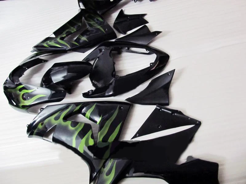 Комплект обтекателей для мотоцикла на заказ KAWASAKI Ninja ZX10R 06 07 ZX 10R 2006 2007 ABS черный