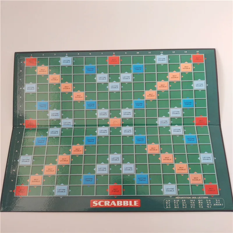 

5 Languages Quality Scrabble Games English French Spanish Russian Arabic Spelling Learning Puzzles Kids Table Jigsaw