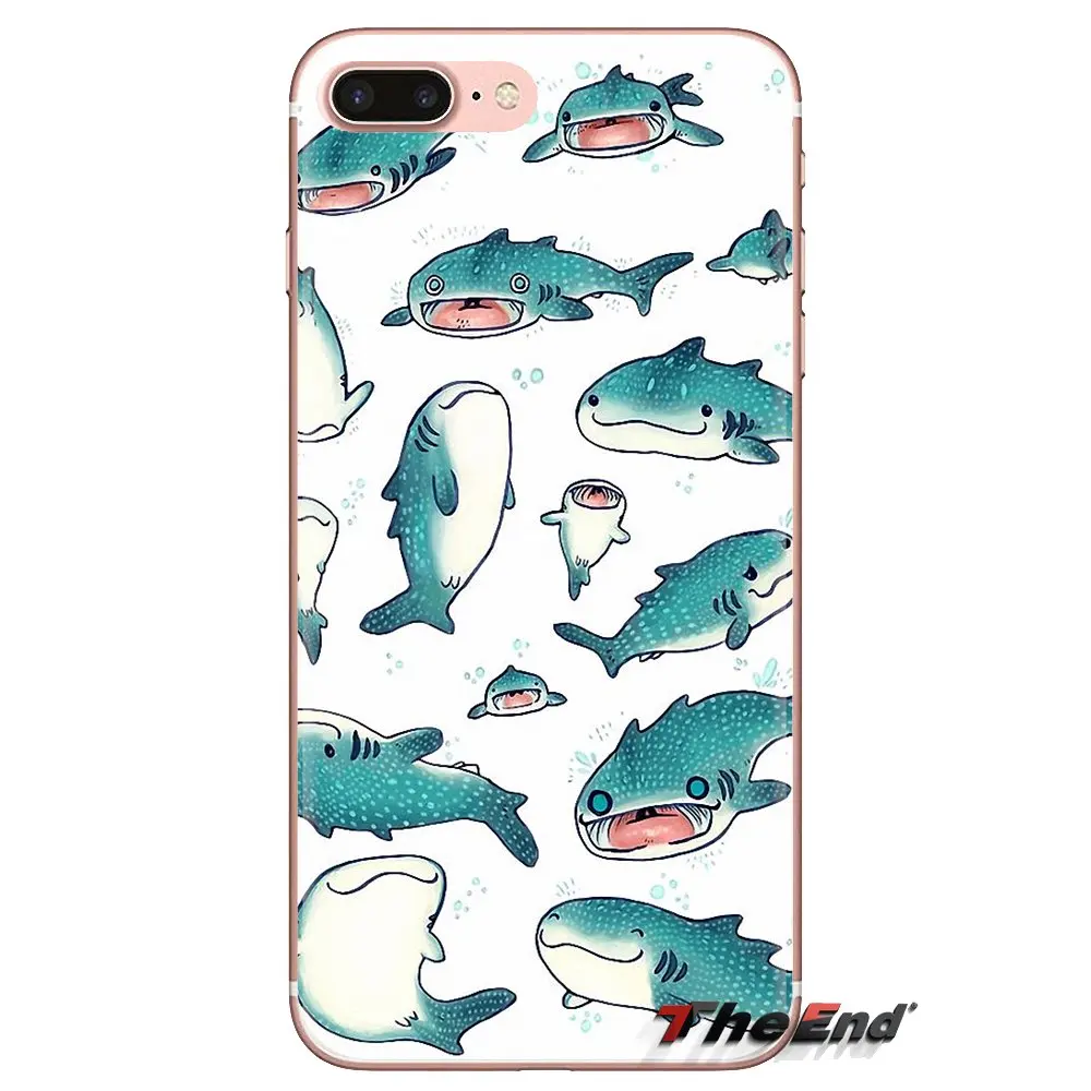 Прозрачный чехол из ТПУ для iPod Touch Apple iPhone 4 4S 5 5S SE 5C 6 6S 7 8 X XR XS Plus MAX sharks Marine large creatures |