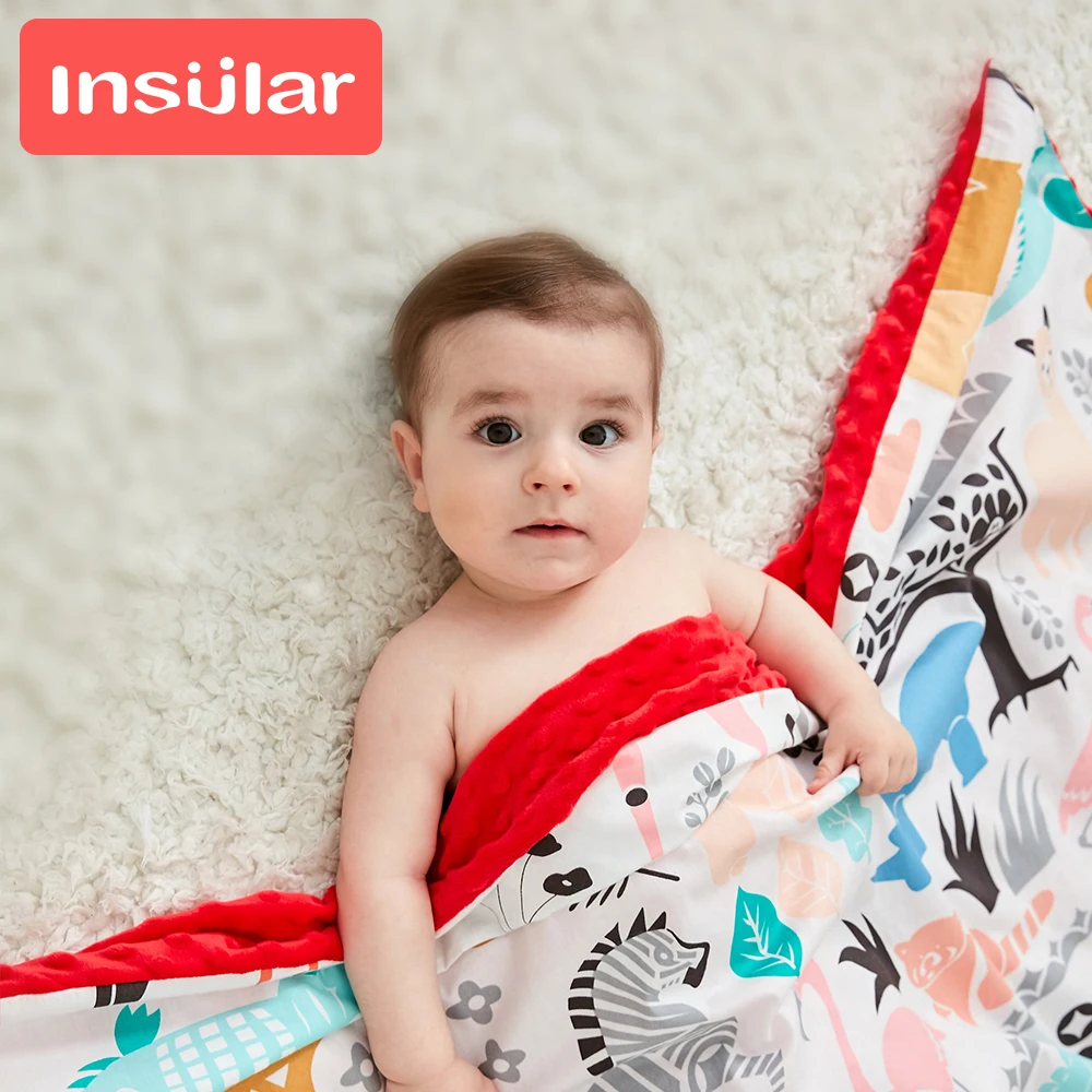 Одеяло для новорожденных 100% хлопок с мультяшным рисунком 158*110 см детское одеяло